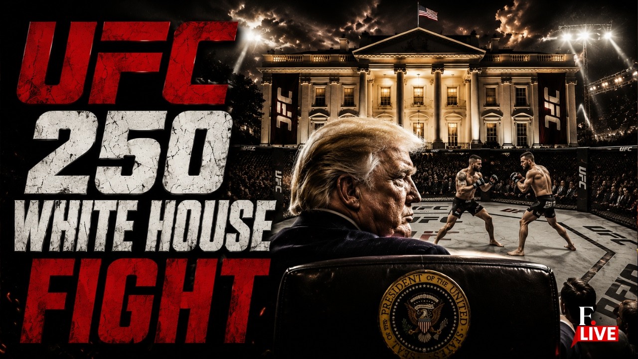 Trump UFC Fight LIVE | Trump Hosts UFC Fights at White House | Gaethje Wins Against Topuria