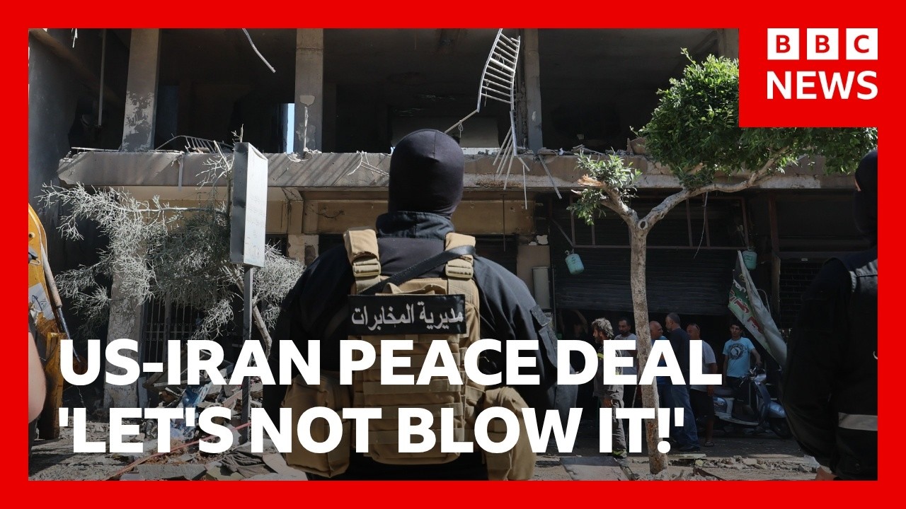 ‘Let’s not blow it!’ Trump says after Israel strikes Beirut | BBC News