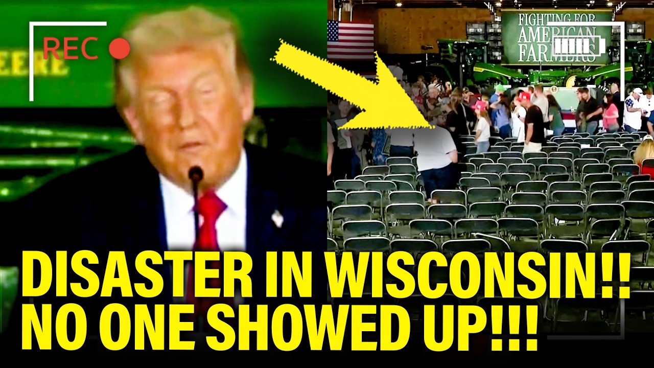 Trump gives DISASTER SPEECH to TINY CROWD…in WISCONSIN!!!
