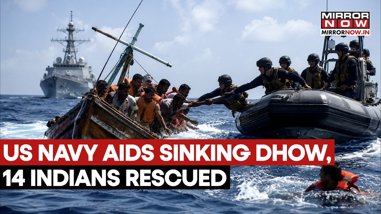 14 Indian Sailors Rescued By US Navy After Vessel Sinks Near Gulf Of Oman, Indian Navy Notified