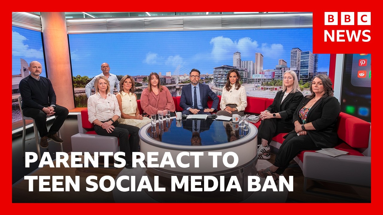 Parents react as PM Keir Starmer announces ban on social media for under-16s | BBC News