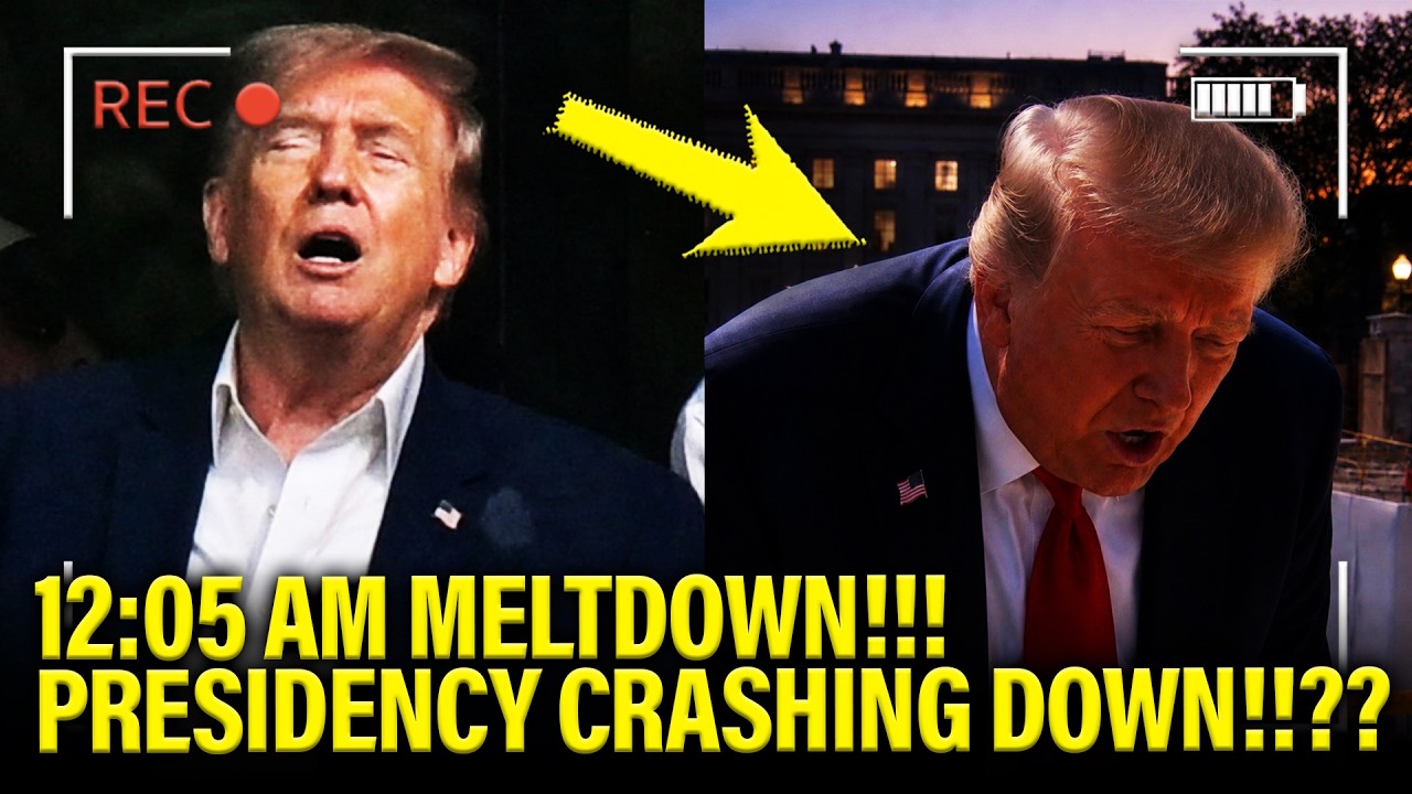 Trump SPIRALS at 12:05 AM as HIS PRESIDENCY COLLAPSES!!!