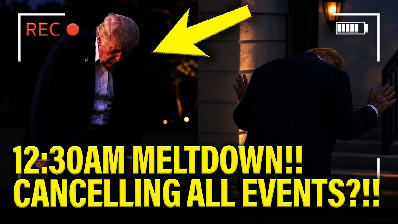 Trump has 12:30 AM MELTDOWN as BIG EVENTS CANCELLED!!!!