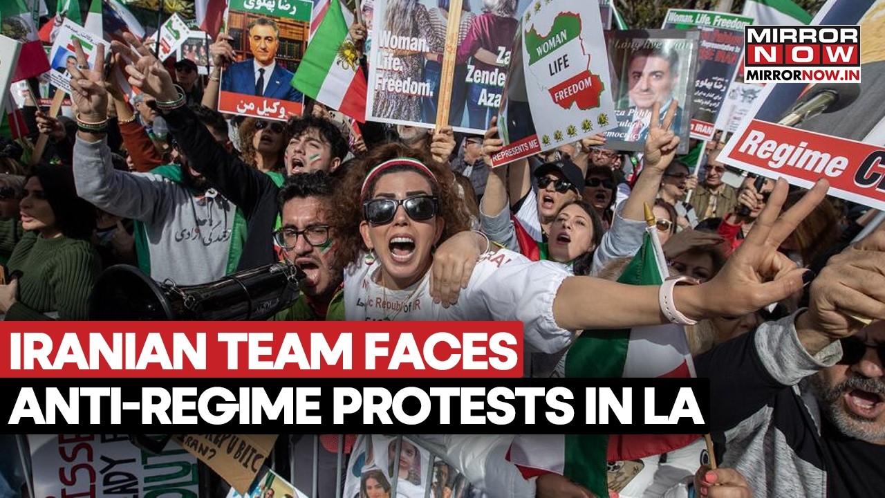 Iran Football Team Lands In Los Angeles Amid Anti-Regime Protests Ahead Of US-Iran Peace Deal |Watch