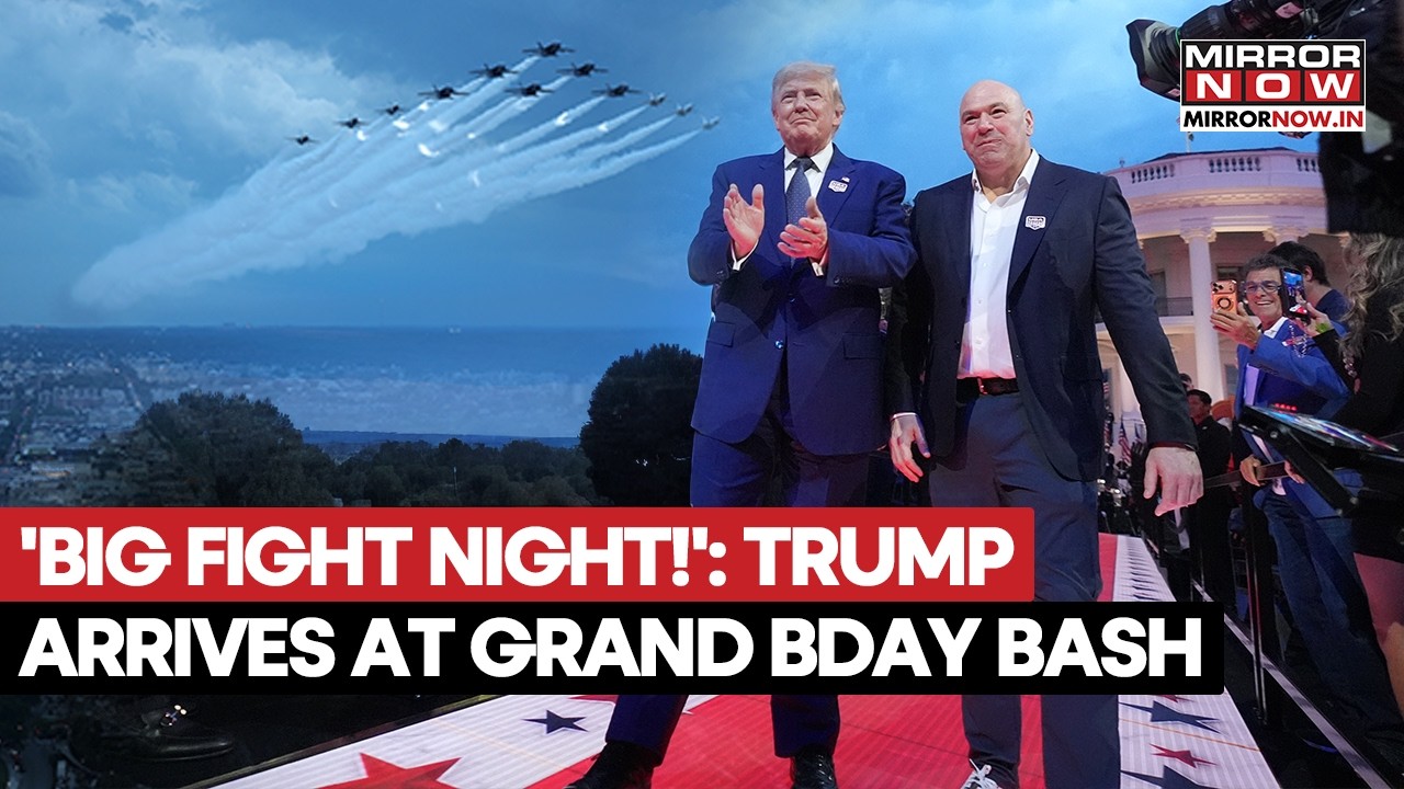 BIG FIGHT NIGHT! Trump, Dana White Arrive At White House UFC Octagon For POTUS’ Grand Birthday Bash