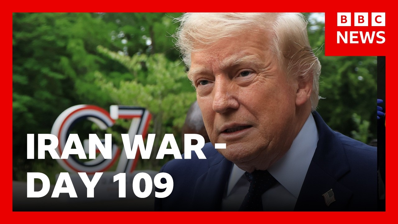 Trump says Iran will ‘never have a nuclear weapon’, as he attends G7 summit | BBC News