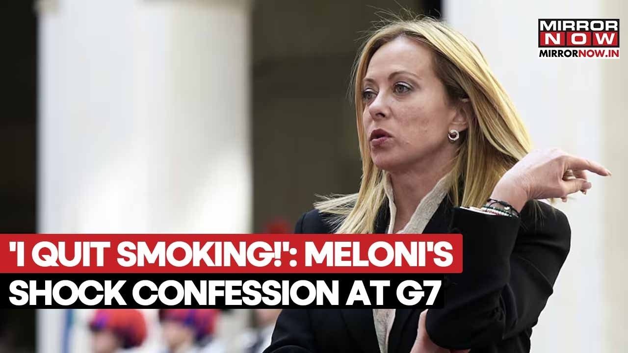 Giorgia Meloni Shares Personal Milestone During G7 Summit, Says ‘Quit Sm**ing A Month Ago’ | Watch