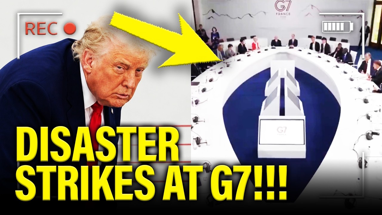 Trump has DISASTER G7 PRESSER and NEARLY COLLAPSES on LIVE TV