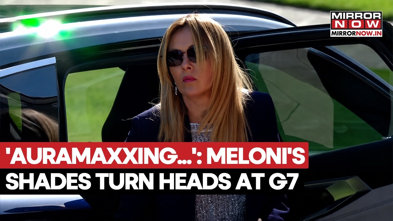 Meloni’s Shades Steal Spotlight At G7 As Italian Prime Minister Holds Meeting With World Leaders