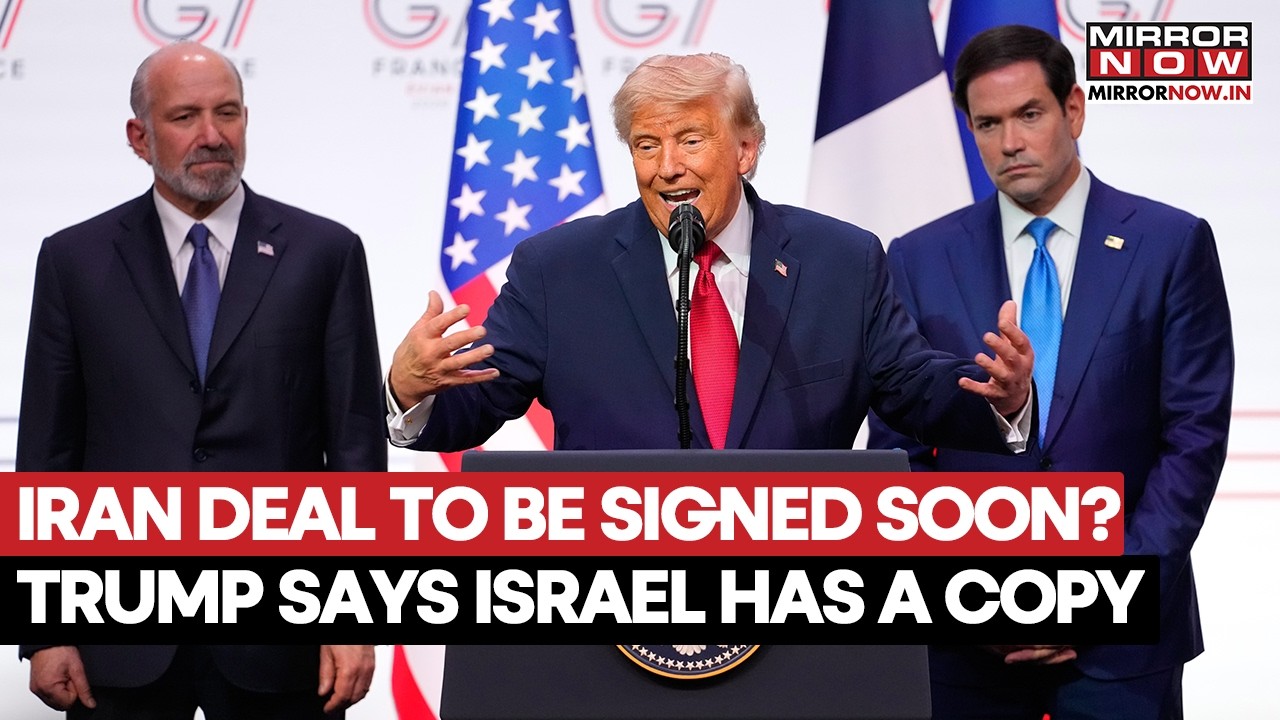 Trump Says Iran Deal Could Be Signed Very Soon, Israel Also Sent A Copy For MoU | Watch Video