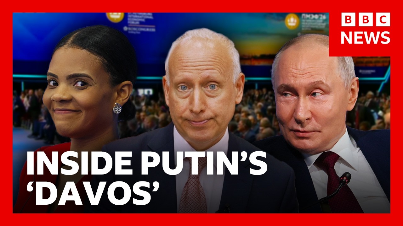 Steve Rosenberg inside Putin’s economic forum | BBC News