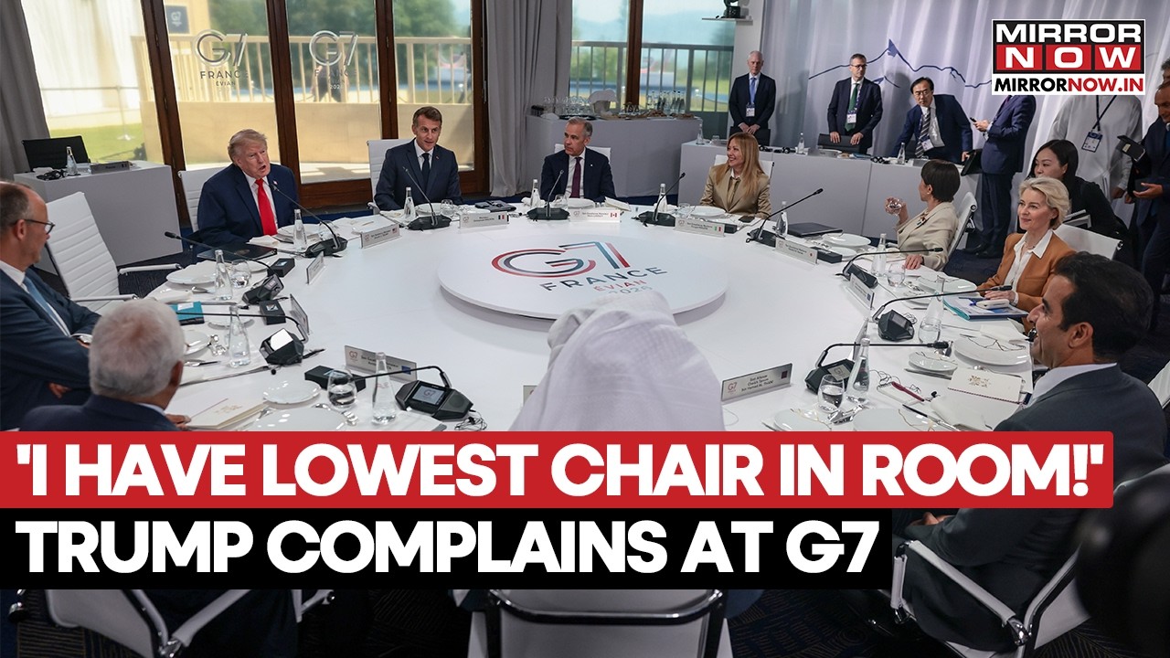 Trump Big Complain At G7 Summit, Says, ‘I Have Lowest Chair In Room!’; Carney Then Does This