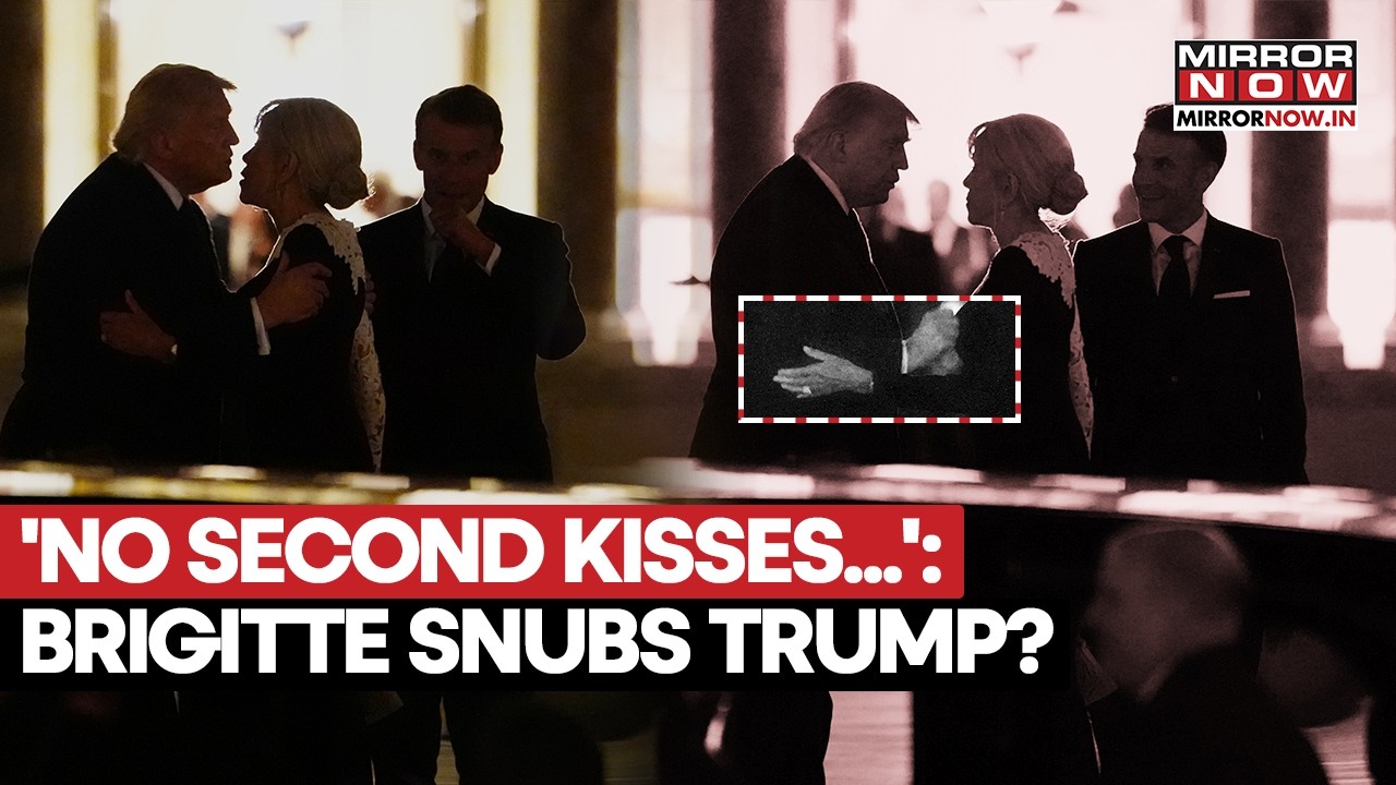‘NO SECOND KISSES’: Macron’s Wife Brigitte Snubs Trump Outside Versailles Palace, AWKWARD MOMENT