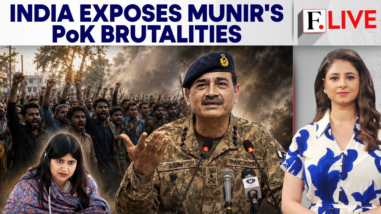 India Calls Out PoK Atrocities, Exposes Munir’s Hypocrisy on Terrorism | Firstpost Live | N18G