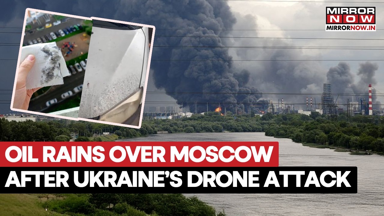 “Oil Rains Over Moscow!” Ukraine Drone Strike Sparks Fiery Chaos in Russian Capital | Watch Video