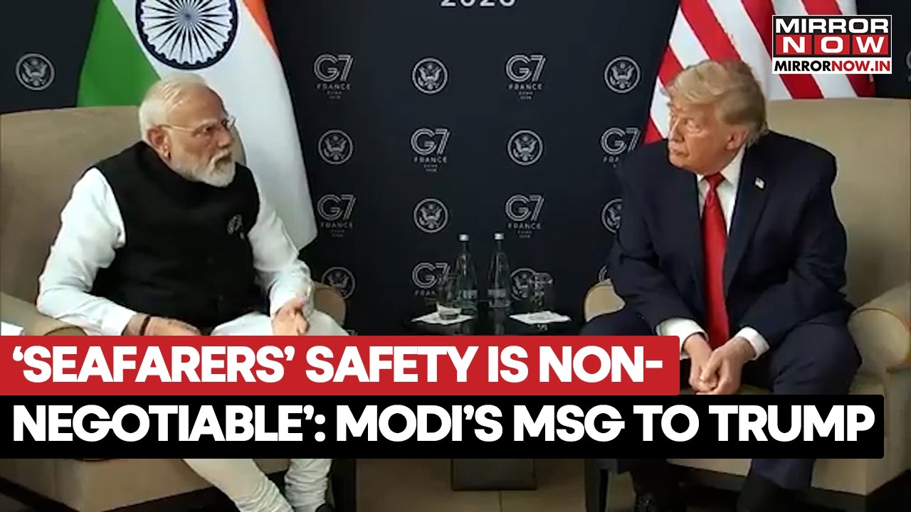 PM Modi Meets Trump At G7, Raises Issues Of Safe Passage For Indian Sea Farers Through Hormuz