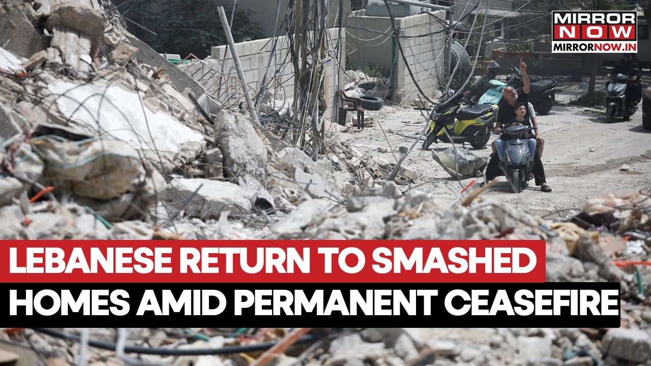 Lebanese Return to Ruins After Ceasefire — Heartbreaking Scenes From War-Torn Homes