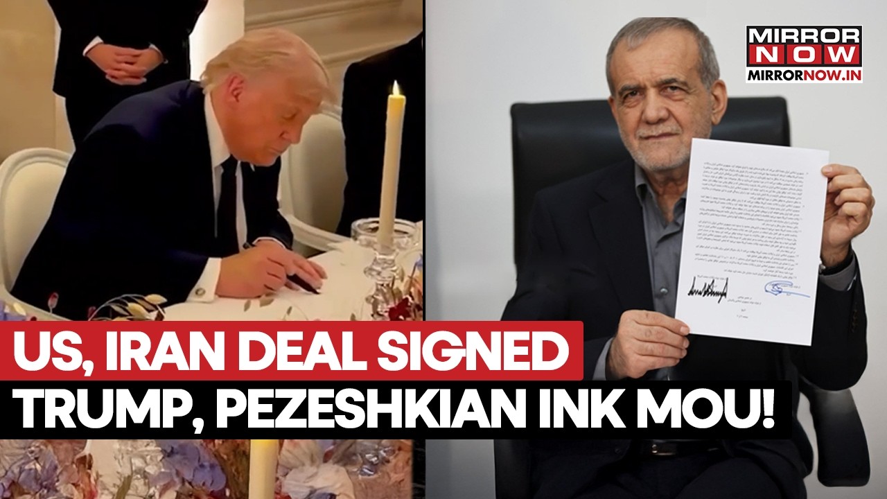 WAR ENDS? US, Iran Sign Ceasefire Deal | Trump, Pezeshkian Ink MoU After Months Of Hostilities