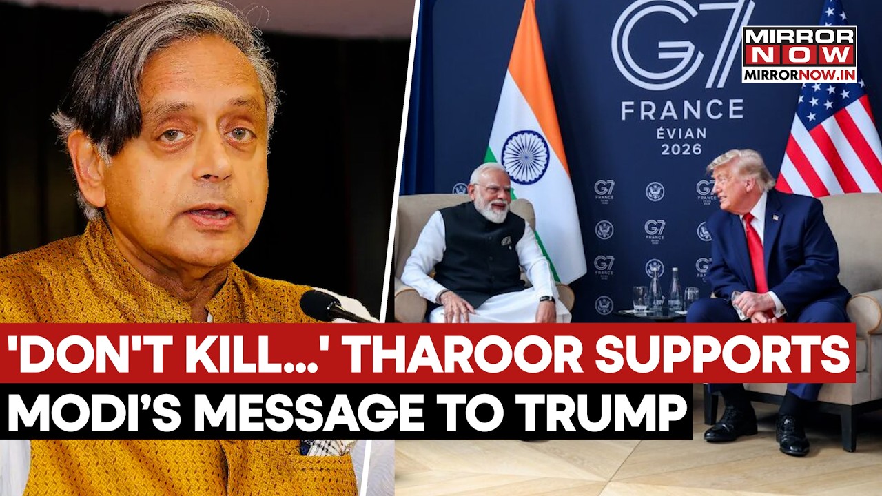 Modi Confronts Trump At G7 Over Indian Sailor Deaths! Shashi Tharoor ‘Shockingly’ Backs PM | Watch