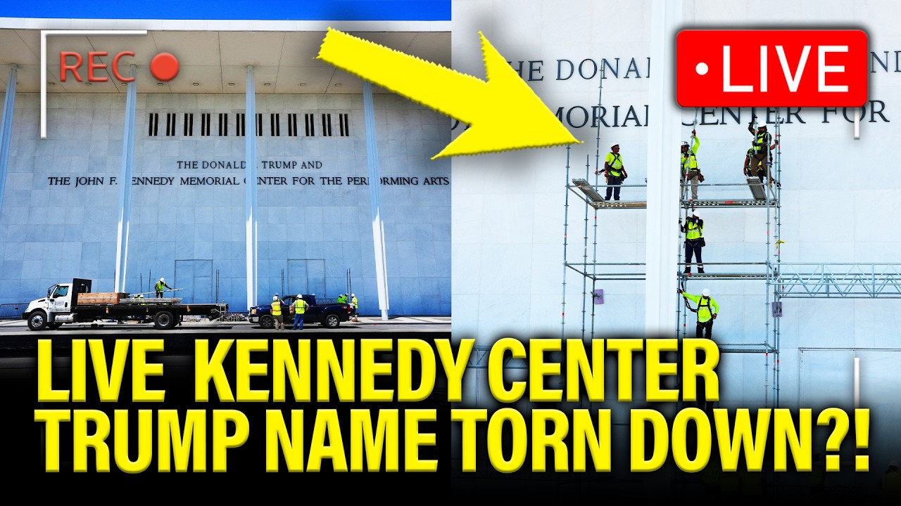 LIVE SHOT: Trump’s Name REMOVED From Kennedy Center?!!