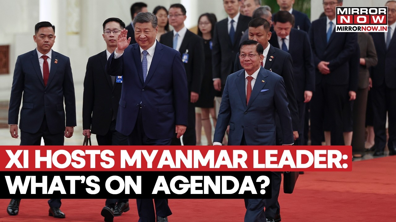 China-Myanmar Ties Deepen: Xi Jinping Holds Talks With Myanmar’s Military-Backed President | WATCH