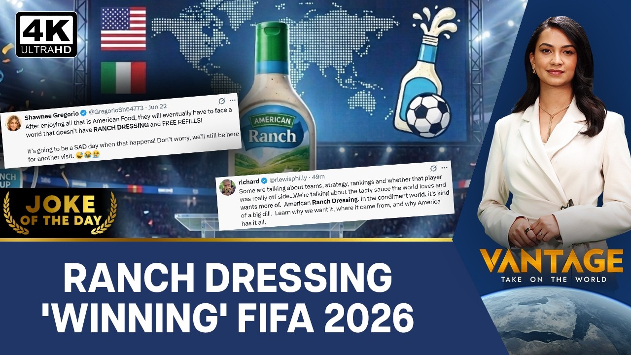 ‘Addictive’: Why FIFA 2026 Fans Are Obsessed With Ranch Dressing in America | Vantage on Firstpost