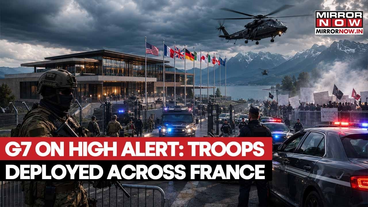 Geneva Locked Down Ahead Of G7 Summit: 4,000 Troops, Drones Deployed Amid Protests | Watch