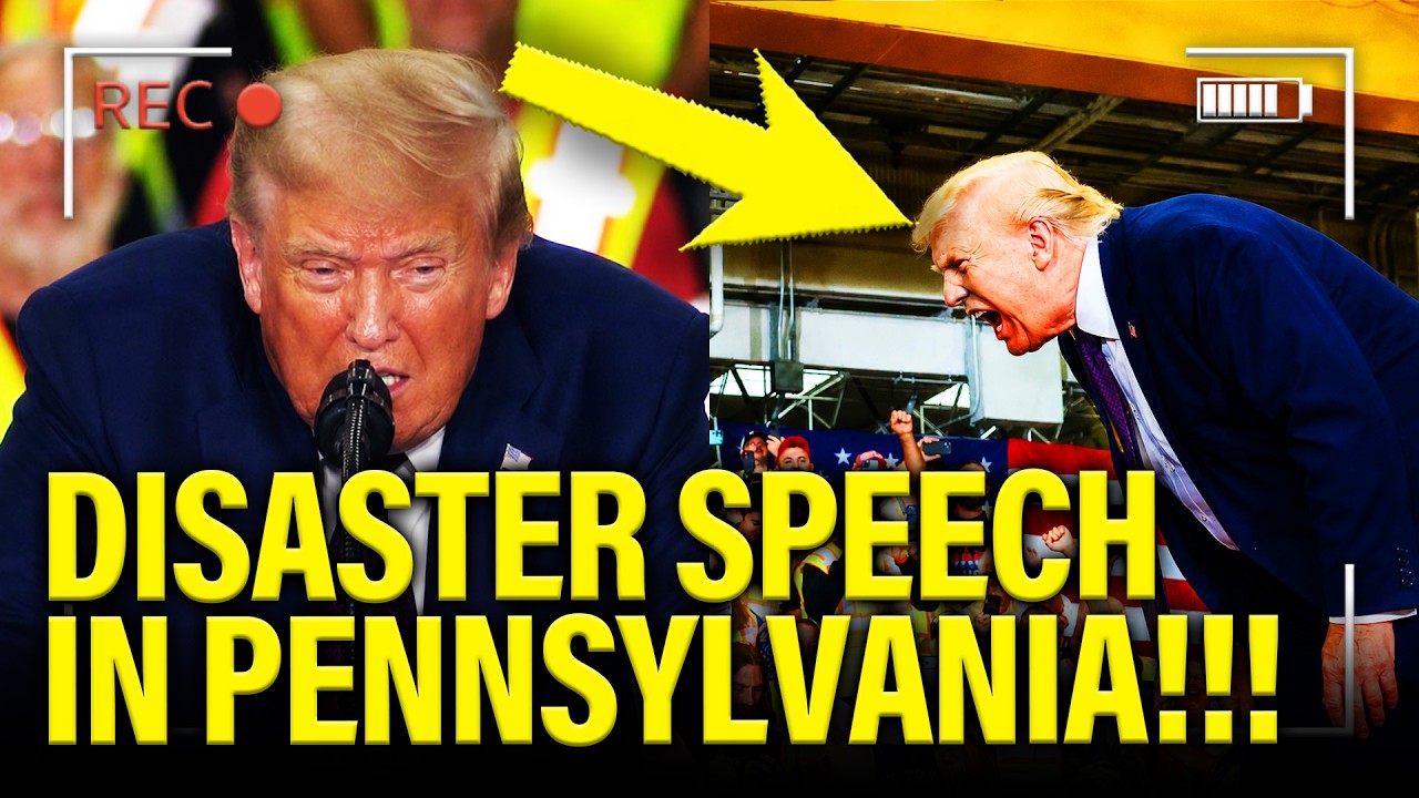 Trump gives DISASTER SPEECH to TINY CROWD…IN PA!!!