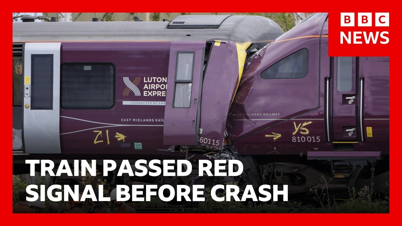 Train passed red signal before fatal crash near Bedford, England, report says | BBC News