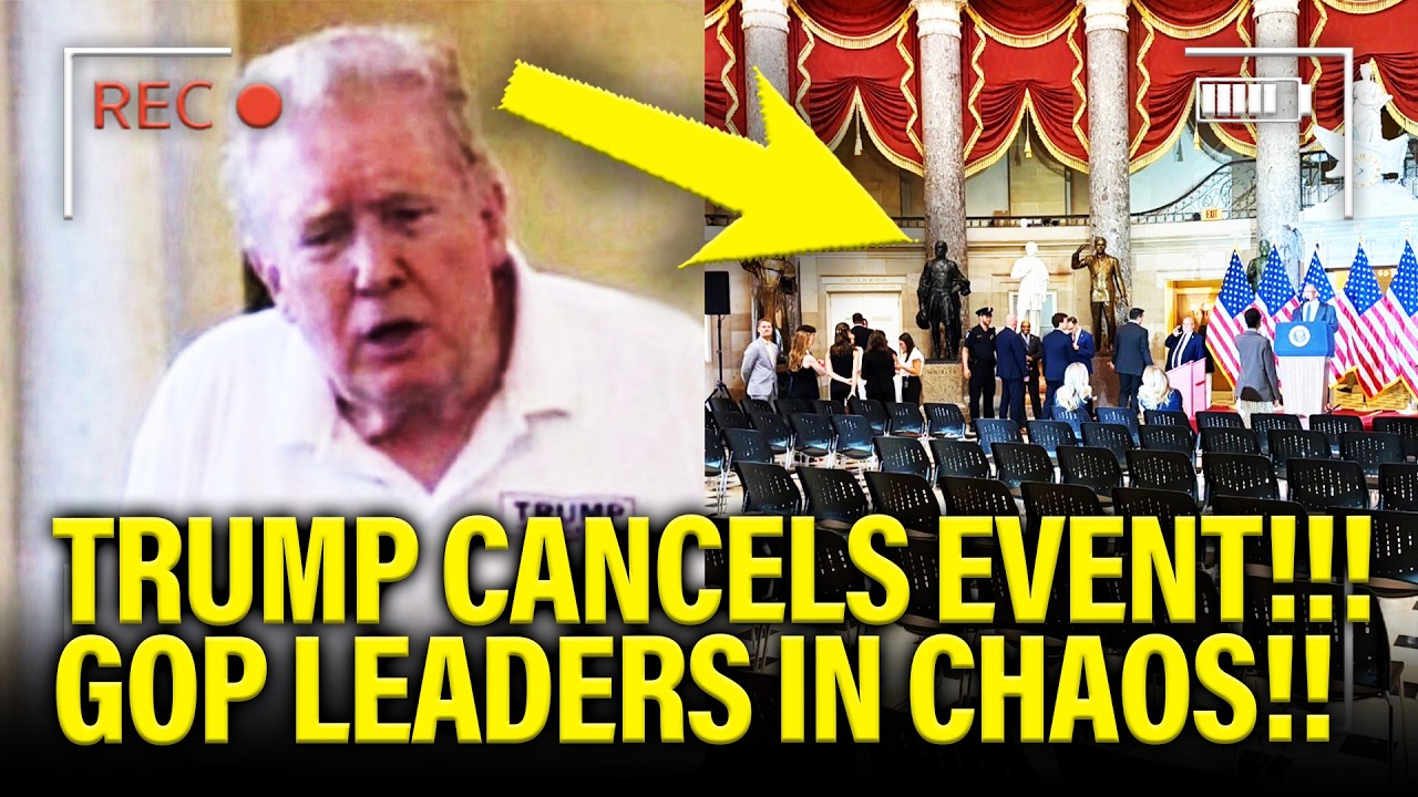 Trump SPIRALS and ABRUPTLY CANCELS his OWN PRESSER!!!!