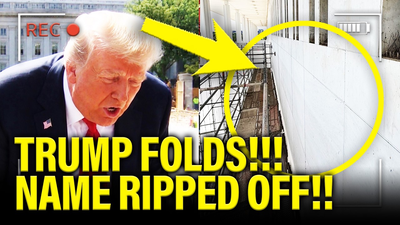 FINALLY! Trump FOLDS and REMOVES Name from KENNEDY CENTER!!!
