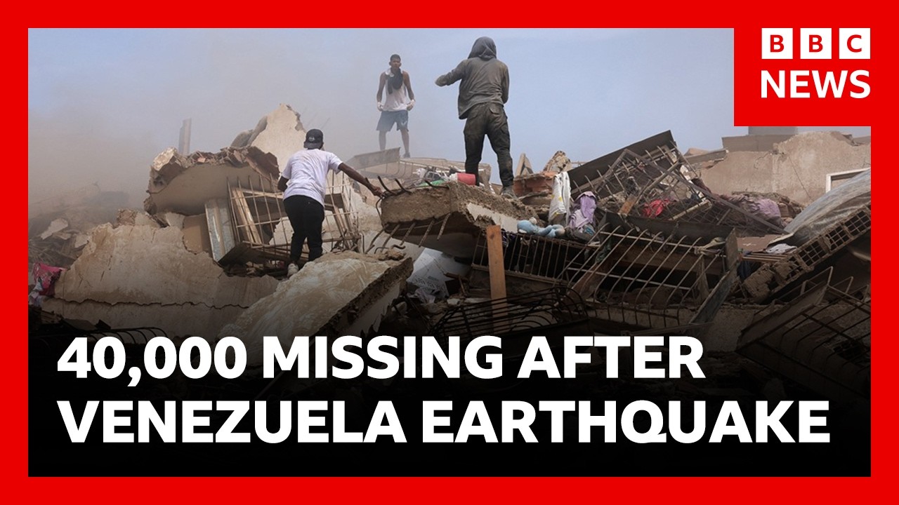 40,000 missing as rescuers race to find earthquake victims under rubble in Venezuela | BBC News