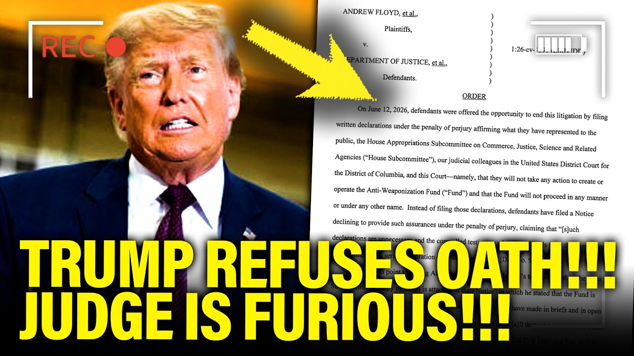 🚨 Trump TORCHED BY JUDGE for REFUSING OATH!!