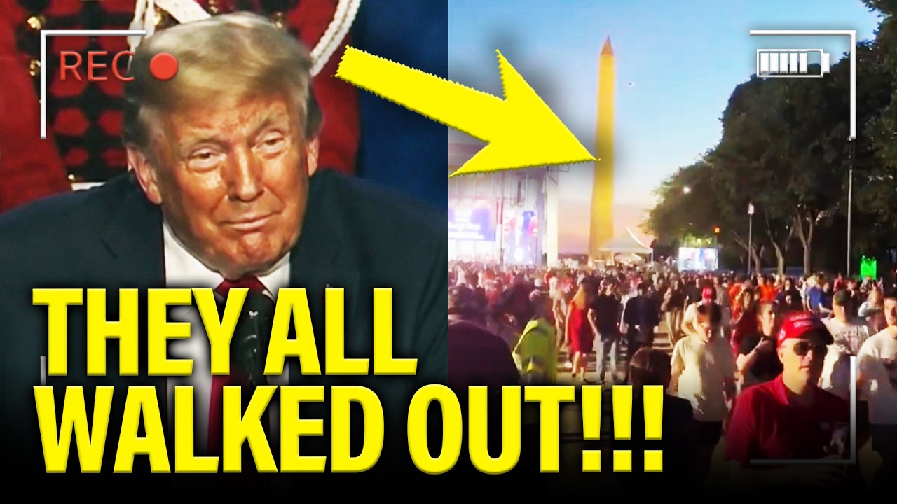 Trump’s ENTIRE CROWD Leaves IN MIDDLE of DC SPEECH!!!