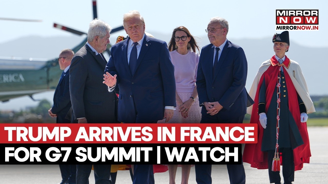 G7 Summit: US President Donald Trump Arrives In France To Attend Critical Meeting | Watch Video