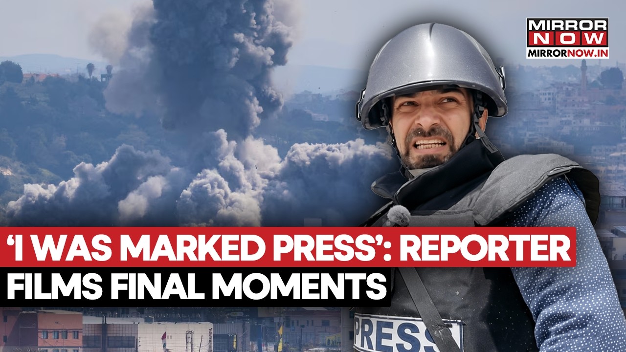 ‘I Was Clearly Marked Press’: Reporter’s Video Captures Moments Before Israeli Drone Strike