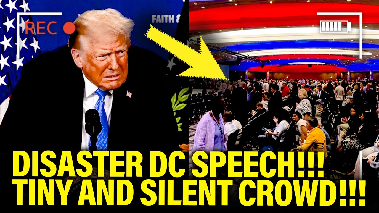 Trump gives DISASTER SPEECH to TINY CROWD…IN DC!!!