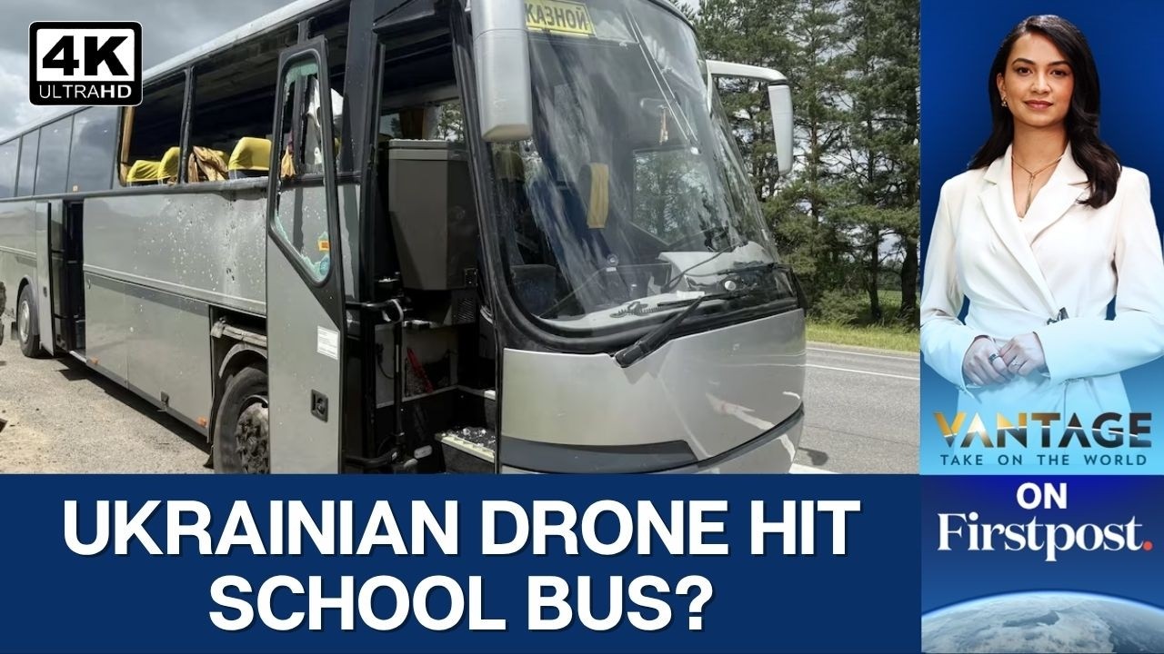 Russia Accuses Ukraine of Targeting Bus Carrying Children | Vantage on Firstpost