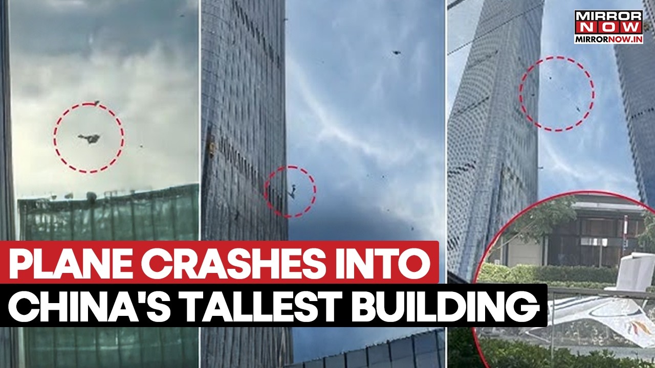 Plane Crashes Into China’s Tallest Skyscraper! Casualties Unknown, Debris Plummeting | Shocking