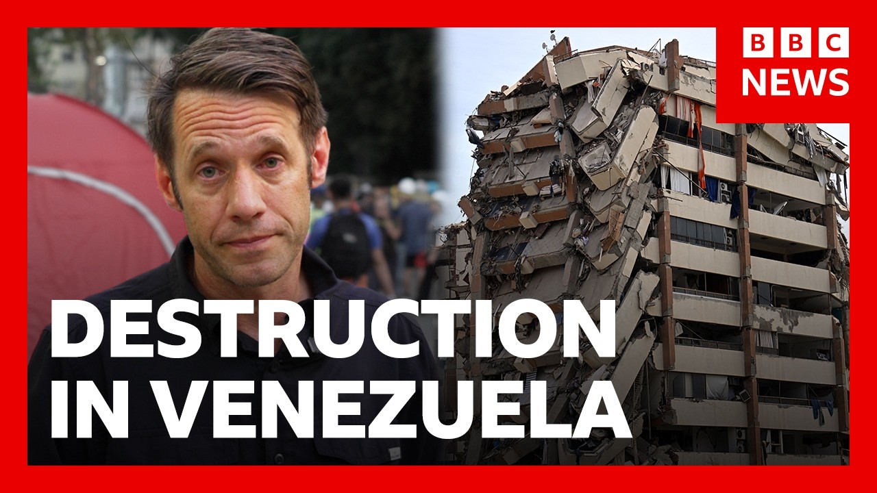 On the ground in Venezuela after deadly earthquakes | BBC News