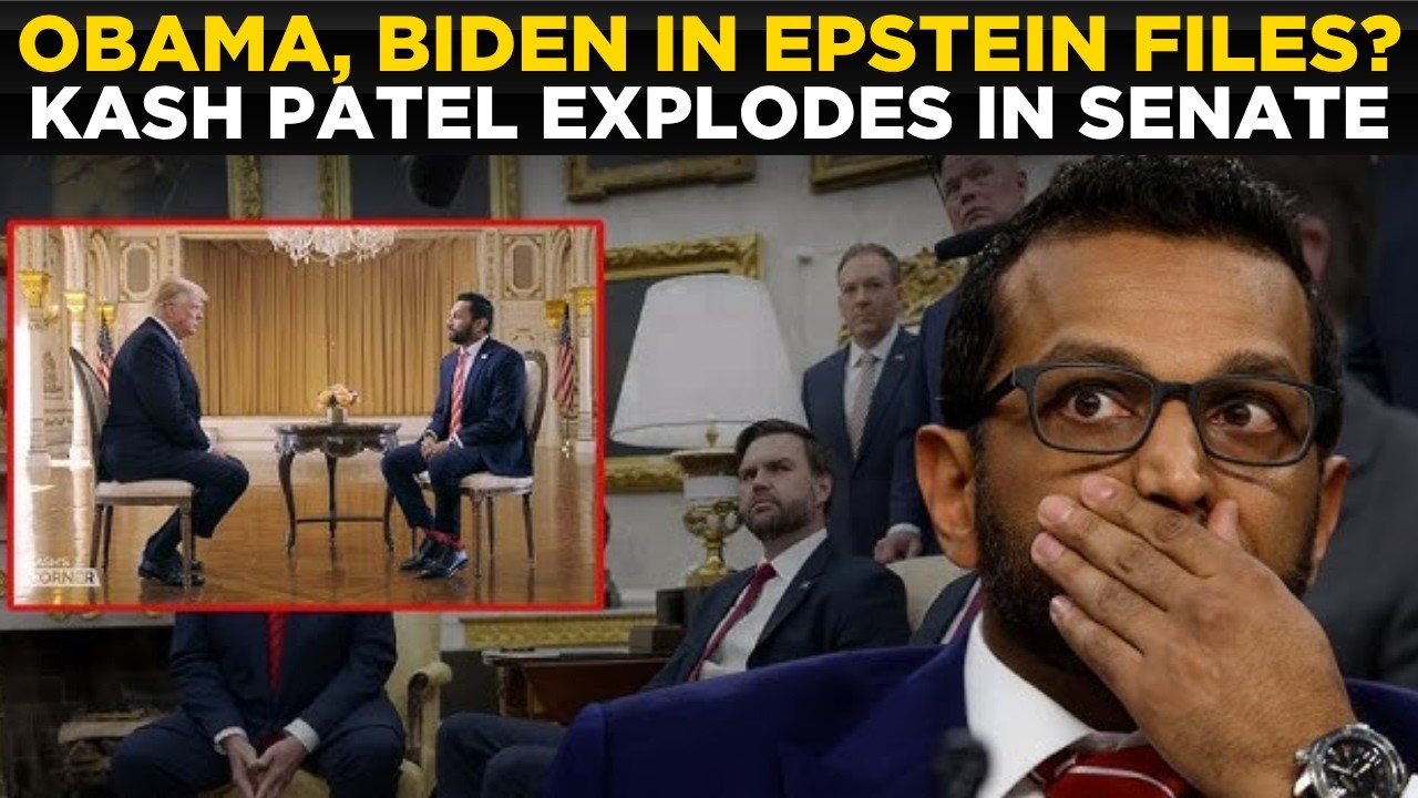 US NEWS LIVE | Kash Patel’s EPSTEIN Bombshell Names Obama, Biden | TRUMP NEWS LIVE | KASH PATEL LIVE
