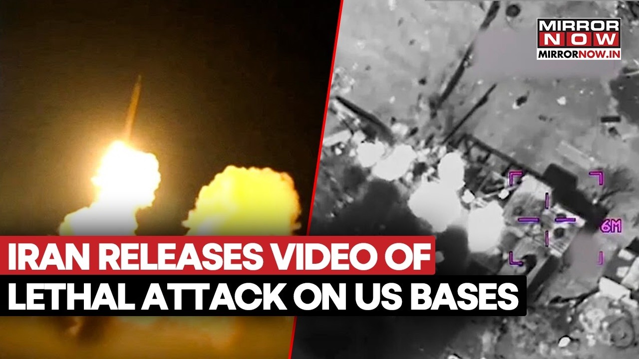 IRAN MISSILE RETALIATION: Tehran Releases Ballistic Launch Video Of Strikes On US Military Targets