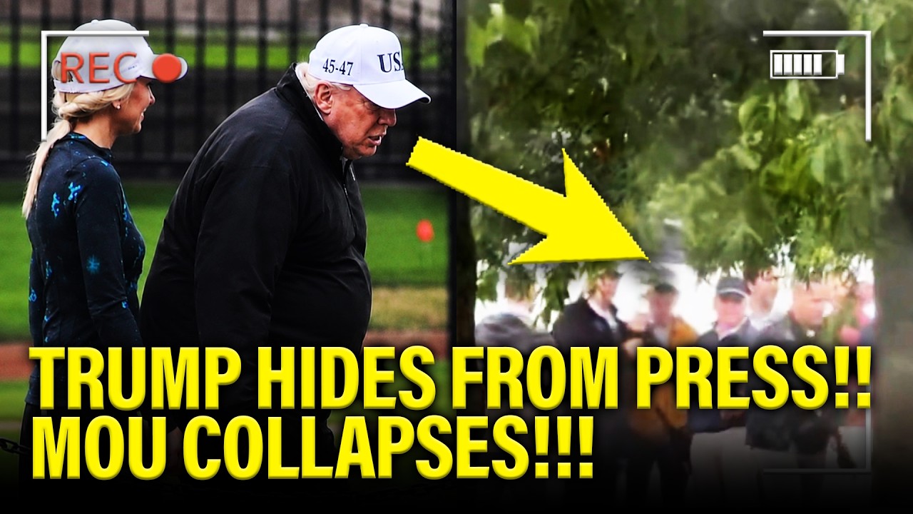 Trump HIDES FROM PRESS as MOU COLLAPSES!!!
