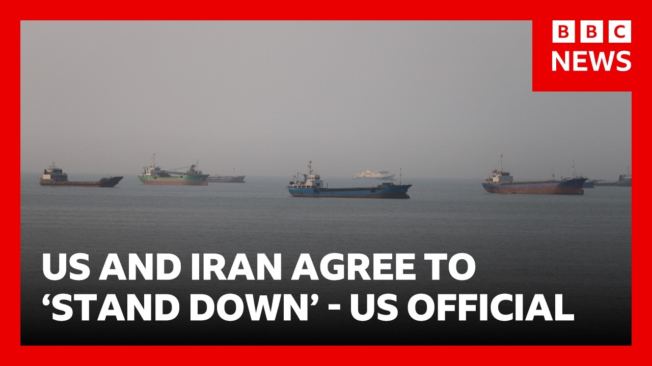 US says it has agreed to ‘stand down’ after exchange of strikes with Iran | BBC News