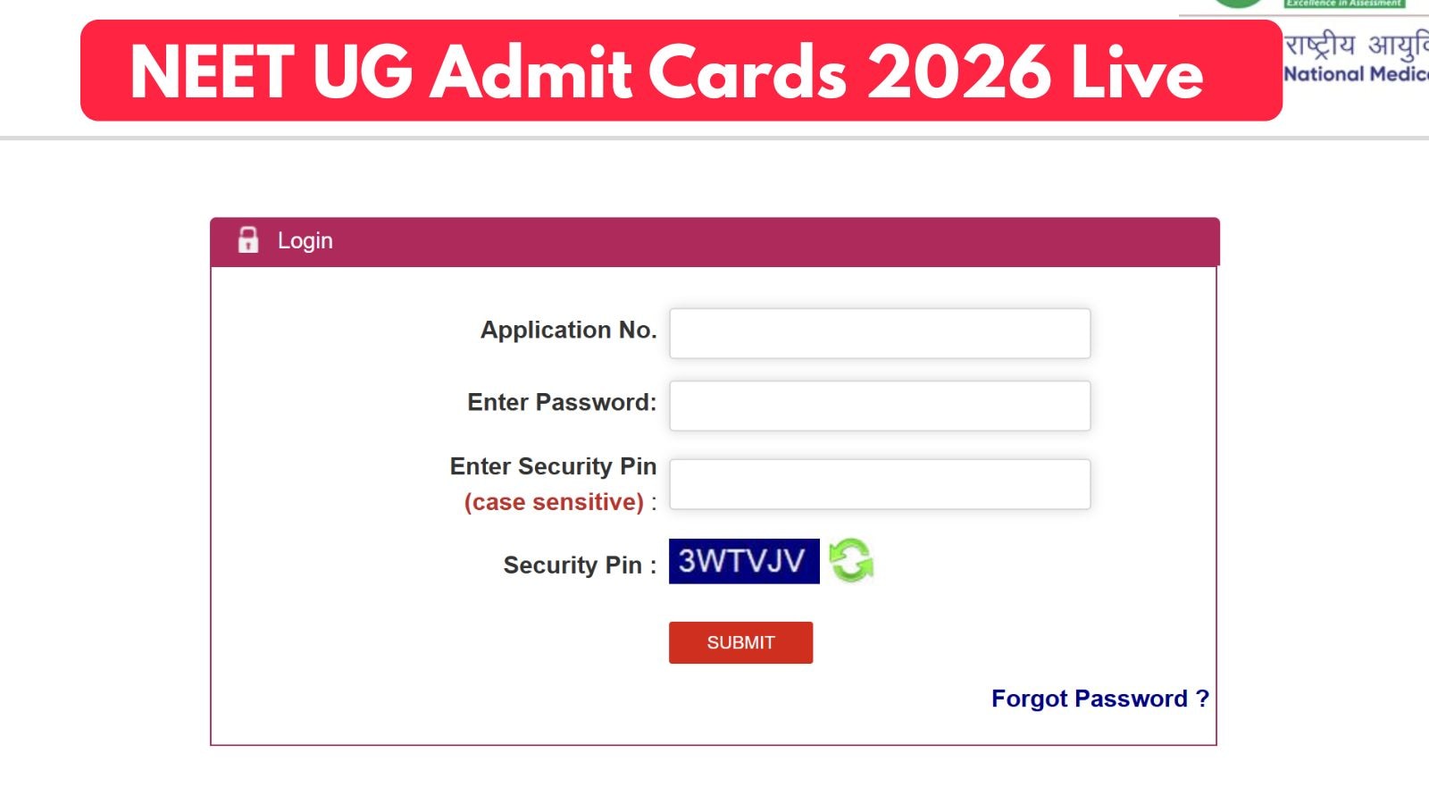 NEET Re-Exam Admit Card 2026 Live Updates: NTA NEET UG 2026 Admit Card Date, Time, Download Direct Link at neet.nta.nic.in