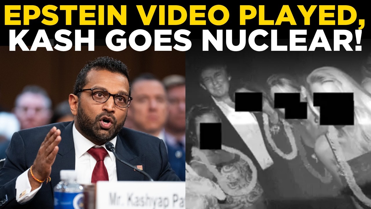 Kash Patel’s Epstein Video Played In Congressional Hearing; Watch His Outburst | Trump News Today