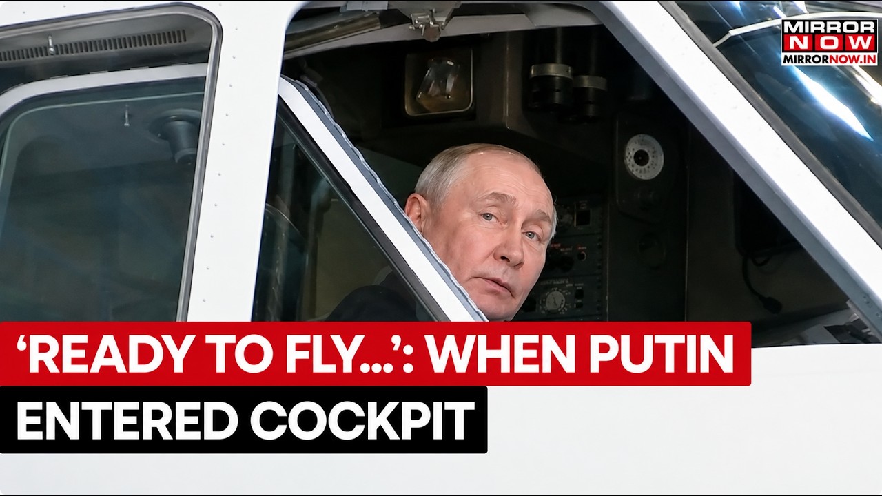 PUTIN IN CHARGE! Russian President Takes Over Cockpit During Visit To Aircraft Manufacturing Site