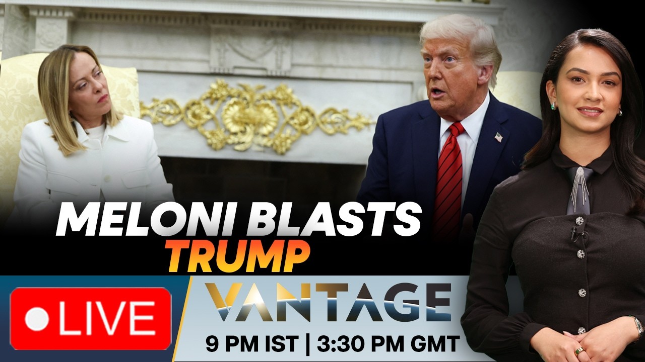 Trump Offends Ally? Meloni Hits Back at US President Over Photo Remark | Vantage on Firstpost