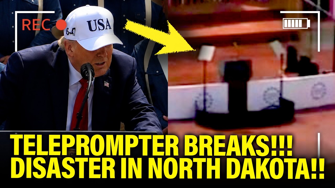 Trump’s gives DISASTER SPEECH as TELEPROMPTER BREAKS!!!