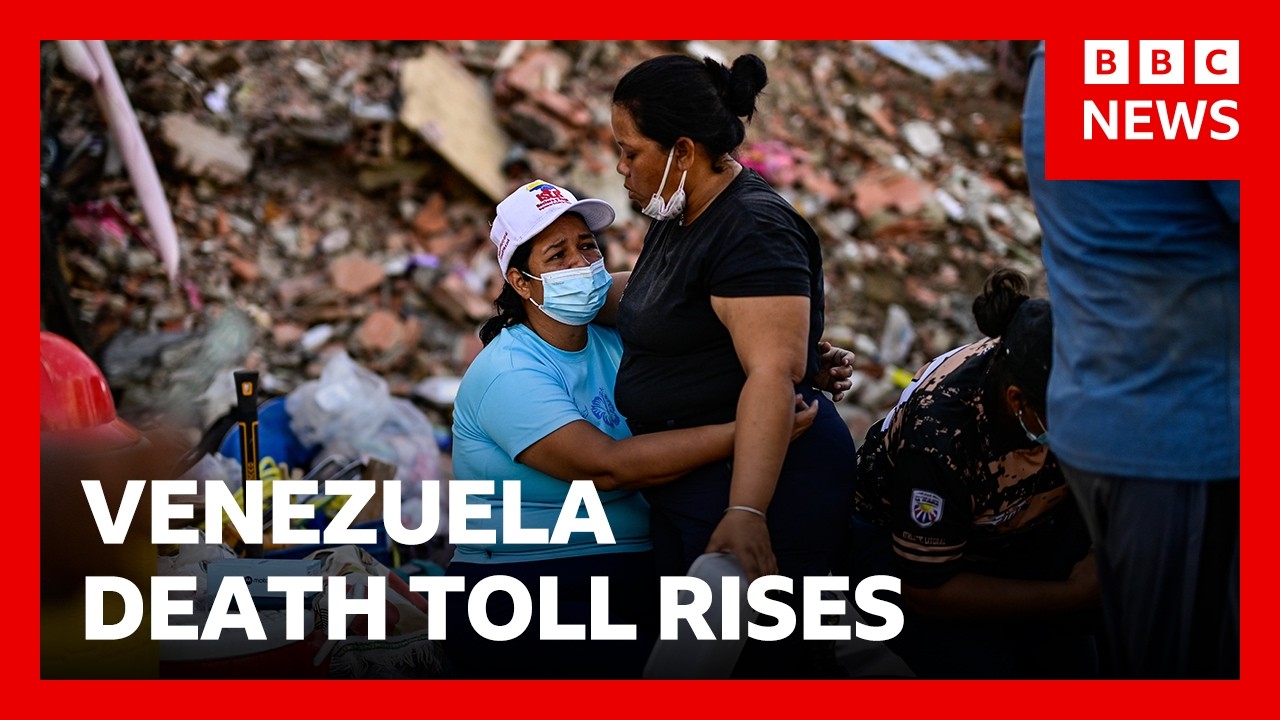 Venezuela death toll rises and tens of thousands still missing after twin earthquakes | BBC News